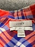 J.Crew Plaid Orange Long Sleeve Button-Down Shirt Size 6 - photo 3