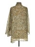 wonderly 100% Polyester Animal Print Green 3/4 Sleeve Blouse Size S - photo 2