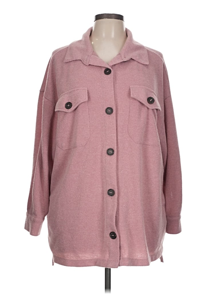 Pre-owned Zenana 3/4 Sleeve Blouse In Pink