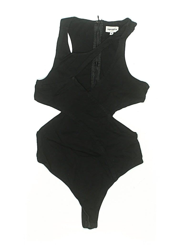 Pre-owned Superdown Bodysuit In Black