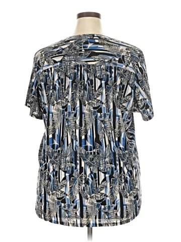 NY Collection Short Sleeve Blouse (view 2)