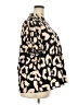 Shein Curve 100% Polyester Animal Print Brown Short Sleeve Blouse Size 18 Plus (3) - photo 4