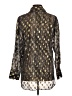Massimo Dutti Metallic Gold Long Sleeve Blouse Size 6 - photo 2