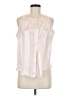 TJW by Mervyn’s 100% Polyester Stripes Pink Sleeveless Blouse Size M - photo 1