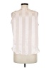 TJW by Mervyn’s 100% Polyester Stripes Pink Sleeveless Blouse Size M - photo 2