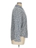 Alexander Jordan 100% Rayon Animal Print Silver Long Sleeve Blouse Size XL - photo 4