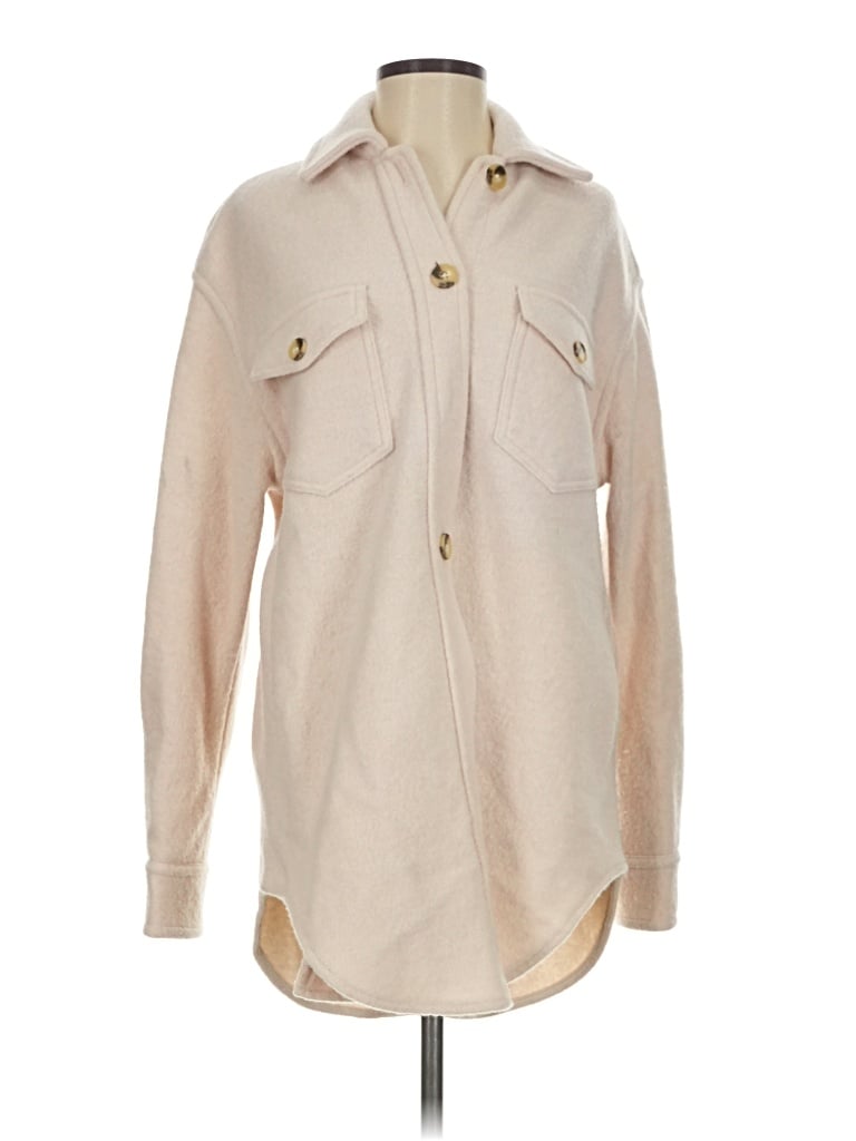Pre-owned Wilfred Free Wool Coat In Tan