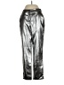 Topshop 100% Polyester Metallic Silver Dress Pants Size 4 - photo 1