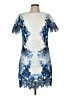 db established 1962 100% Polyester Graphic Blue Cocktail Dress Size 8 - photo 1