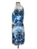 db established 1962 100% Polyester Graphic Blue Cocktail Dress Size 8 - photo 5