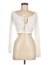 Nasty Gal Inc. Ivory Long Sleeve Top Size 8 - photo 1