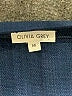 Olivia Grey Blue Short Sleeve Blouse Size M - photo 7