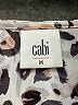 CAbi 100% Polyester Animal Print Silver Long Sleeve Blouse Size M - photo 7