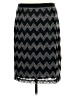 Sunny Leigh Chevron-herringbone Black Casual Skirt Size M - photo 2