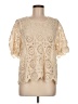 Unbranded Ivory Short Sleeve Blouse Size M (estimated) - photo 1
