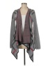 Staccato 100% Polyester Plaid Gray Cardigan Size M - photo 1
