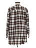 Lands' End Checkered-gingham Gray Long Sleeve Blouse Size M - photo 2