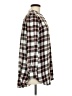 Lands' End Checkered-gingham Gray Long Sleeve Blouse Size M - photo 4