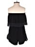 Japna 100% Rayon Solid Black Romper Size S - photo 2