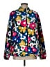 Assorted Brands 100% Polyester Floral Blue Track Jacket Size L - photo 1