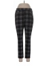 Adrienne Vittadini Plaid Black Casual Pants Size L - photo 1