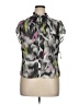Jones Wear 100% Polyester Animal Print Gray Sleeveless Blouse Size 14 - photo 1