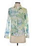 Levi's Print Green Long Sleeve Blouse Size XS - photo 1