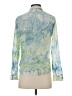 Levi's Print Green Long Sleeve Blouse Size XS - photo 2