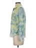 Levi's Print Green Long Sleeve Blouse Size XS - photo 5