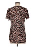 Pink Lily Animal Print Brown Short Sleeve Top Size M - photo 2