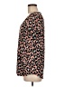 Pink Lily Animal Print Brown Short Sleeve Top Size M - photo 5
