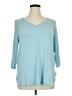 Daily Thread Teal 3/4 Sleeve T-Shirt Size 1X - photo 1