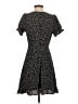 She + Sky 100% Polyester Polka Dots Black Casual Dress Size S - photo 2