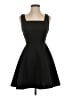 Aqua Solid Black Cocktail Dress Size S - photo 1