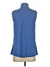 Ann Taylor 100% Polyester Blue Sleeveless Blouse Size XS - photo 2