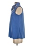Ann Taylor 100% Polyester Blue Sleeveless Blouse Size XS - photo 5