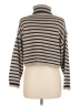 MIOU MUSE Stripes Tan Turtleneck Sweater Size M - photo 2