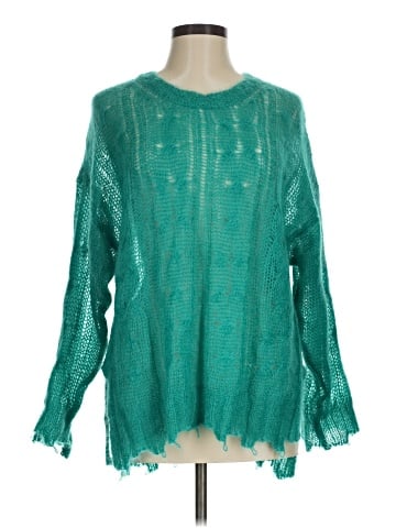 By Anthropologie Wool Pullover Sweater (view 1)
