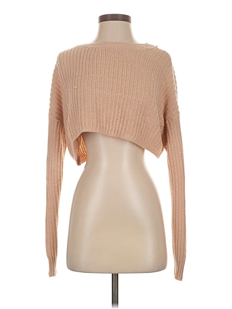 Pre-owned Ardene Cardigan Sweater In Tan