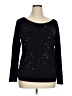 White House Black Market Stars Black Pullover Sweater Size XL - photo 1