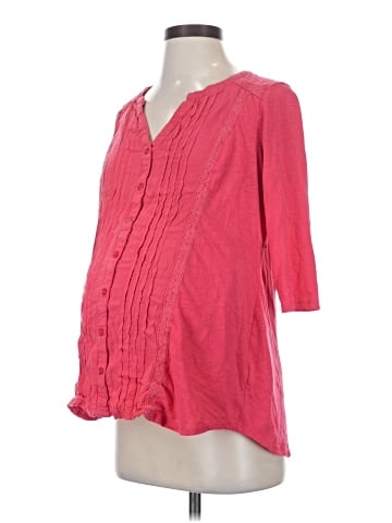Oh Baby By Motherhood 3/4 Sleeve Blouse (view 1)