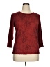 Croft & Barrow Burgundy 3/4 Sleeve Top Size XL - photo 1