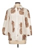 Unbranded Print Ivory 3/4 Sleeve Blouse Size L - photo 1