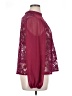 Bold Elements Burgundy Long Sleeve Blouse Size XL - photo 4