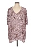 CAbi 100% Polyester Animal Print Pink 3/4 Sleeve Blouse Size L - photo 1