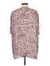 CAbi 100% Polyester Animal Print Pink 3/4 Sleeve Blouse Size L - photo 2