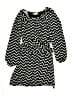 Speechless Chevron-herringbone Black Dress Size 7 - photo 1