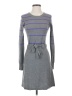 Theory Stripes Gray Casual Dress Size 00 - 0 - photo 1