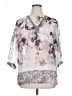 Ellen Tracy 100% Polyester Floral Gray 3/4 Sleeve Blouse Size XL - photo 1