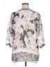 Ellen Tracy 100% Polyester Floral Gray 3/4 Sleeve Blouse Size XL - photo 2